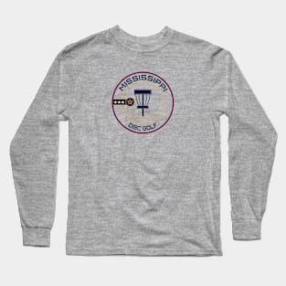 Mississippi Flag Disc Golf Long Sleeve T-Shirt